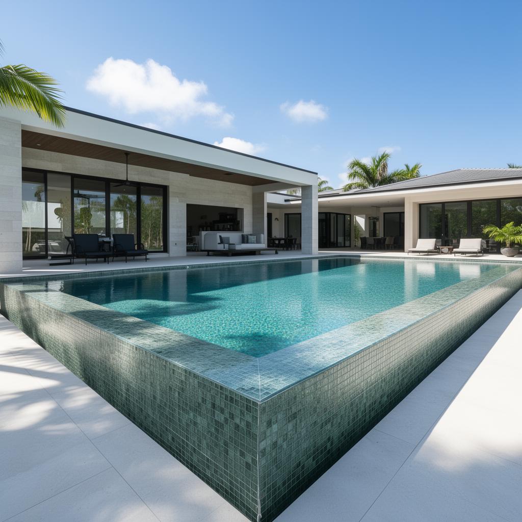 Modern Geometric Oasis in Boca Raton