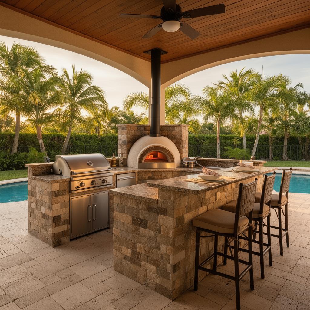 Chef's Outdoor Kitchen in Plantation